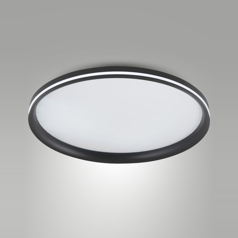 Plafoniera moderna Isy nera LED 64W Fabas
