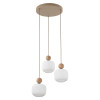 Lampadario Ballo 3 luci sabbia E14 TK Lighting