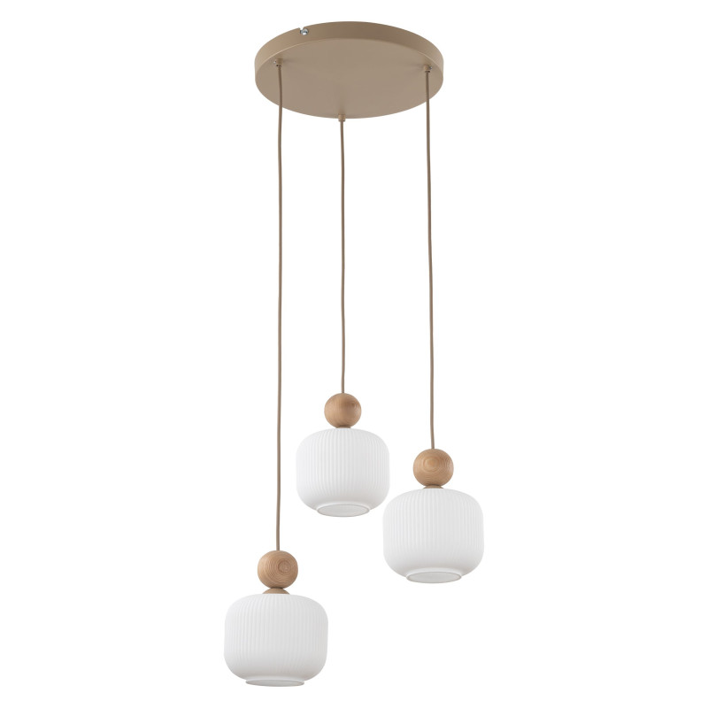 Lampadario Ballo 3 luci sabbia E14 TK Lighting