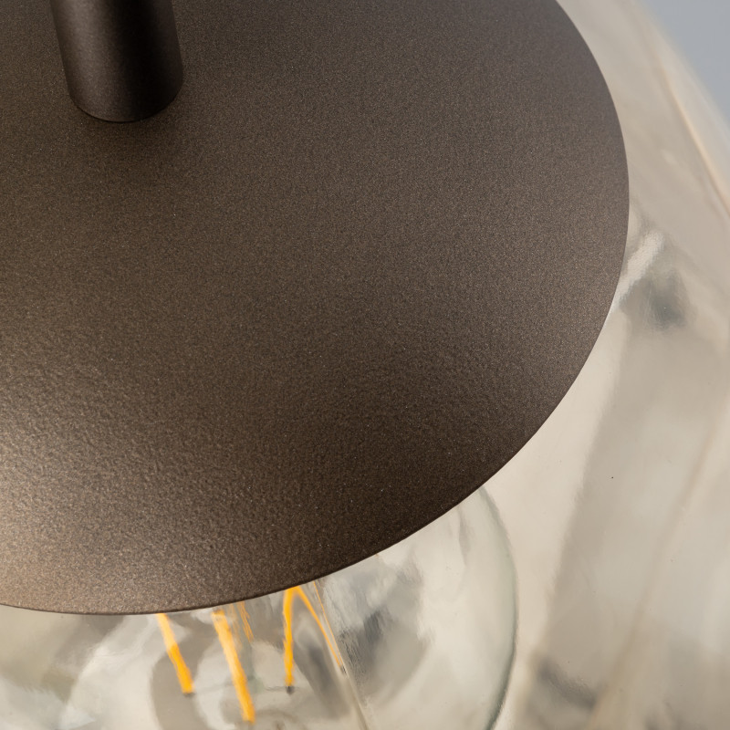 Lampadario Lava M marrone 1 luce E27 TK Lighting