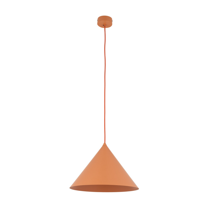 Lampadario Cono L Salmon arancione 1 luce E27 TK Lighting