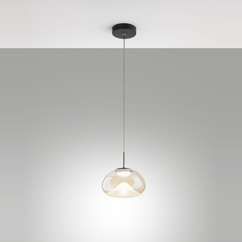Lampadario a sospensione Brena 1 luce LED 10W Fabas