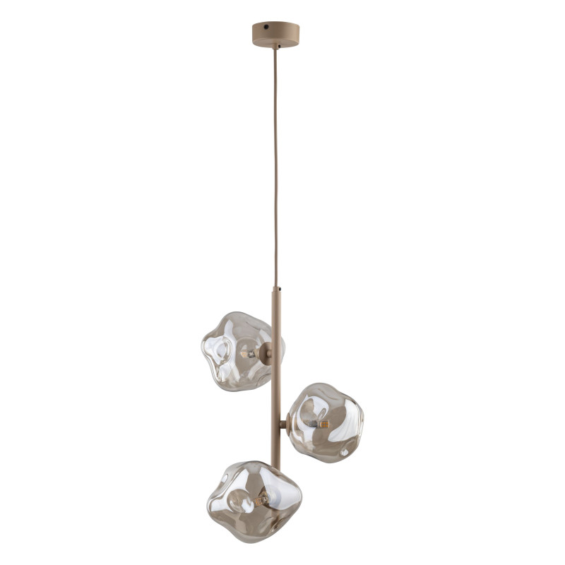 Lampadario Lava Sabia 3 luci G9 color sabbia TK Lighting