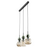 Lampadario Sophia 3 luci verde cognac E14 TK Lighting