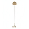 Lampadario Dunk 1 luce ottone satinato Fabas