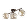 Plafoniera Lava Brown 3 luci G9 marrone TK Lighting