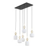 Lampadario Sophia Cognac White 6 luci E14 TK Lighting