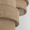 Lampadario Calisto Juta 3 luci E27 nero beige TK Lighting
