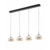 Lampadario Lucille LED 28 W color cognac Fabas