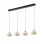 Lampadario Lucille LED 28 W color cognac Fabas