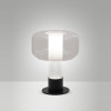Fabas Flick lampada da tavolo trasparente con luce E14
