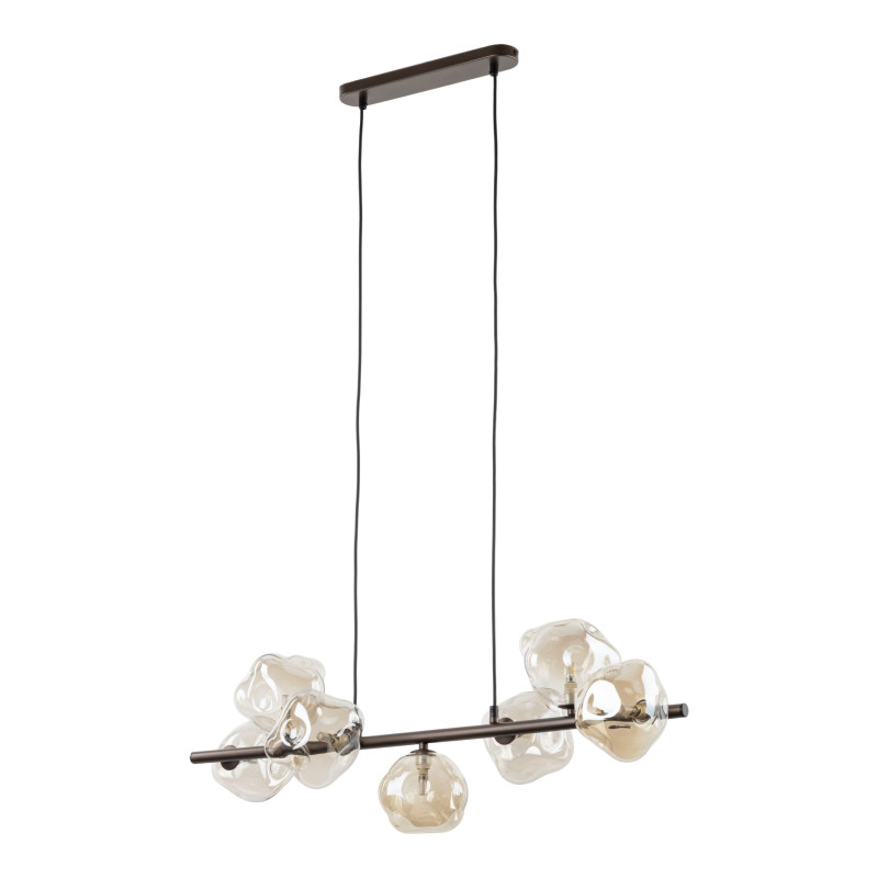 Lampadario Lava 7 luci marrone G9 TK Lighting