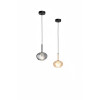 Lampadario Edolo ambra moderno 1 luce E27 Fabas