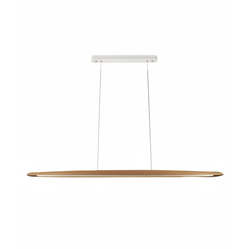 Lampadario sospensione LED Ribot 1 luce quercia Fabas