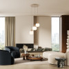 Lampadario Ballo 3 luci sabbia E14 TK Lighting