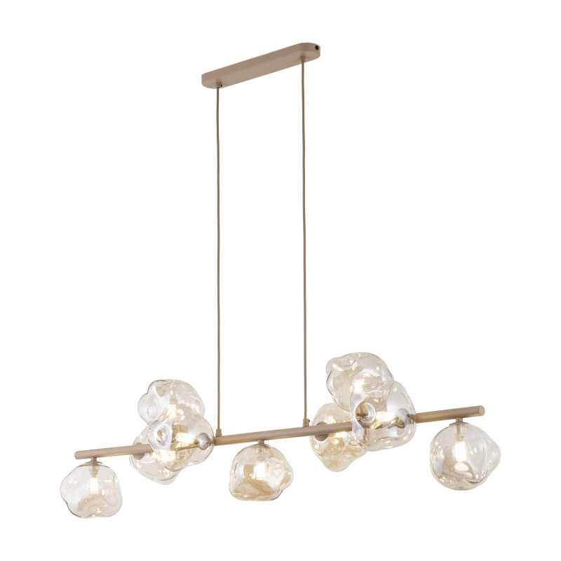 Lampadario Lava Sabia 9 luci G9 sabbia TK Lighting