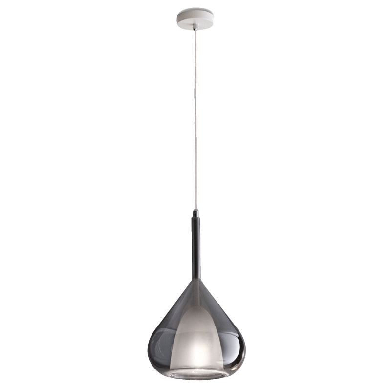 Lampadario a sospensione Lila 1 luce fumé E27 Fabas