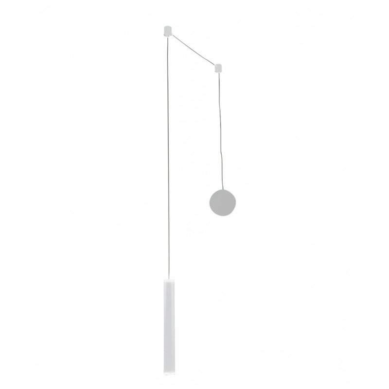 Lampadario LED Prado 1 luce bianco Fabas