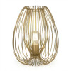 Lampada da tavolo Camp oro opaco 1 luce E27 Fabas
