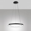 Lampadario Quirk LED nero 56 W 1 luce Fabas