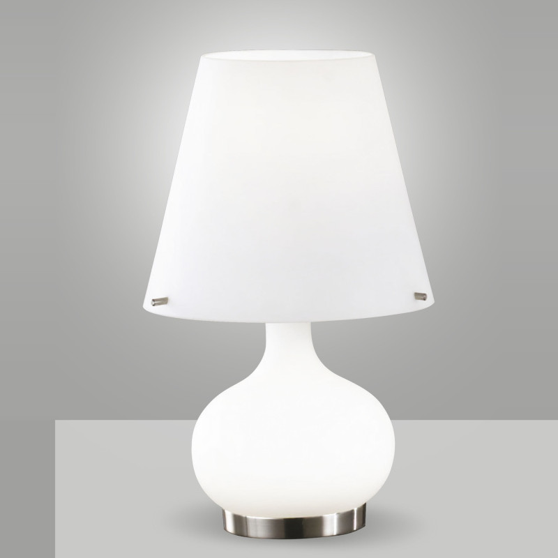 Lampada da tavolo Ade 2 luci bianca Fabas