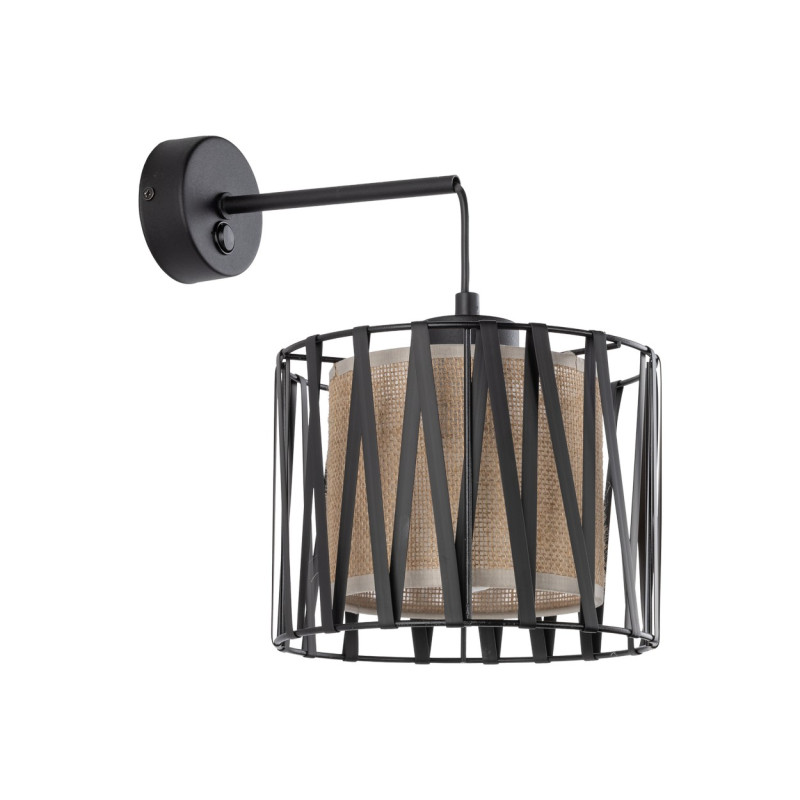 Applique Harmony Nature 1 luce nera E27 TK Lighting
