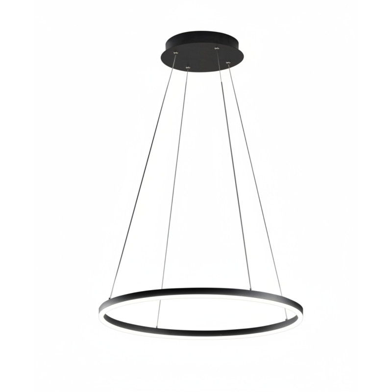 Lampadario a sospensione LED Giotto nero 36W Fabas