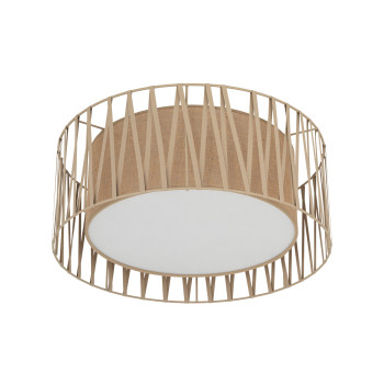 Plafoniera Harmony 4 luci juta sabbia E27 TK Lighting