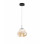 Sospensione Deva ambra LED 1 luce moderna Fabas