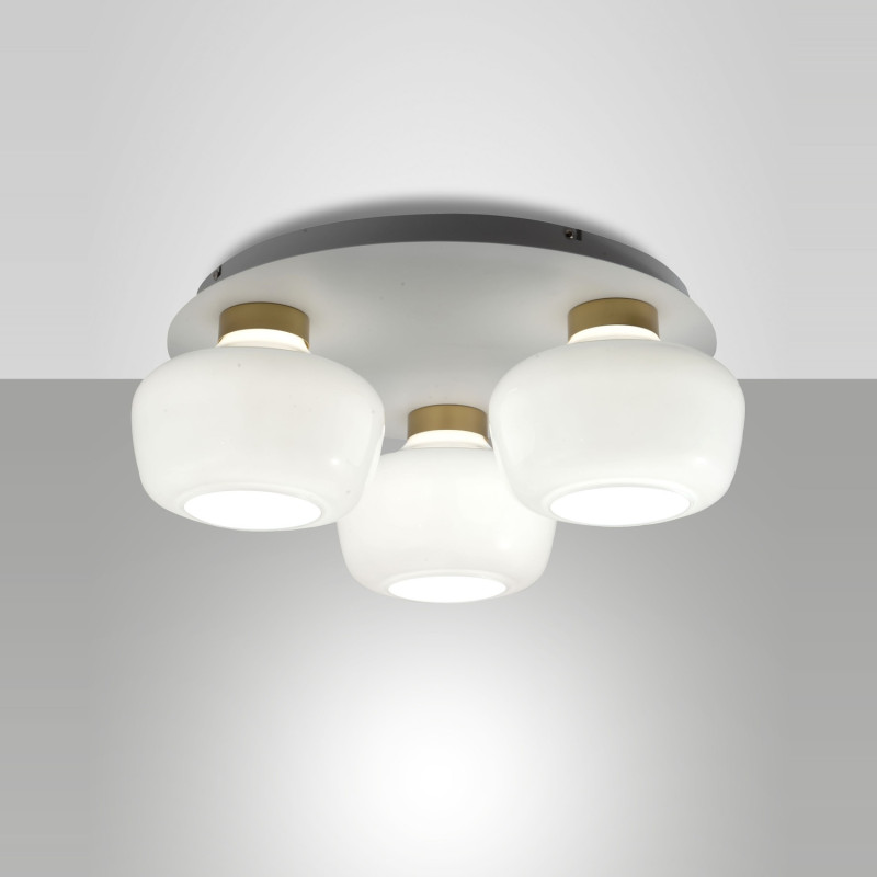Plafoniera Kino LED integrato 36W bianca Fabas