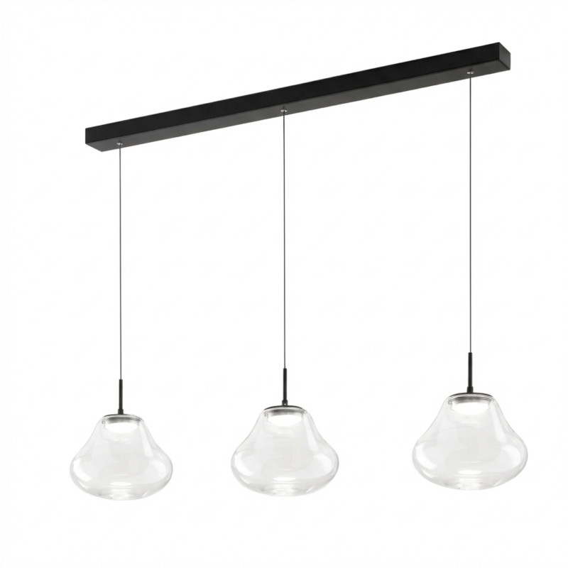 Lampadario Deva LED 42W trasparente Fabas