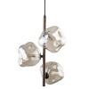 Lampadario Lava Brown 3 luci marrone G9 TK Lighting
