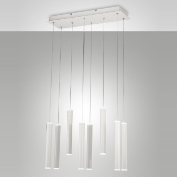 Lampadario a sospensione Prado LED 52W bianco Fabas