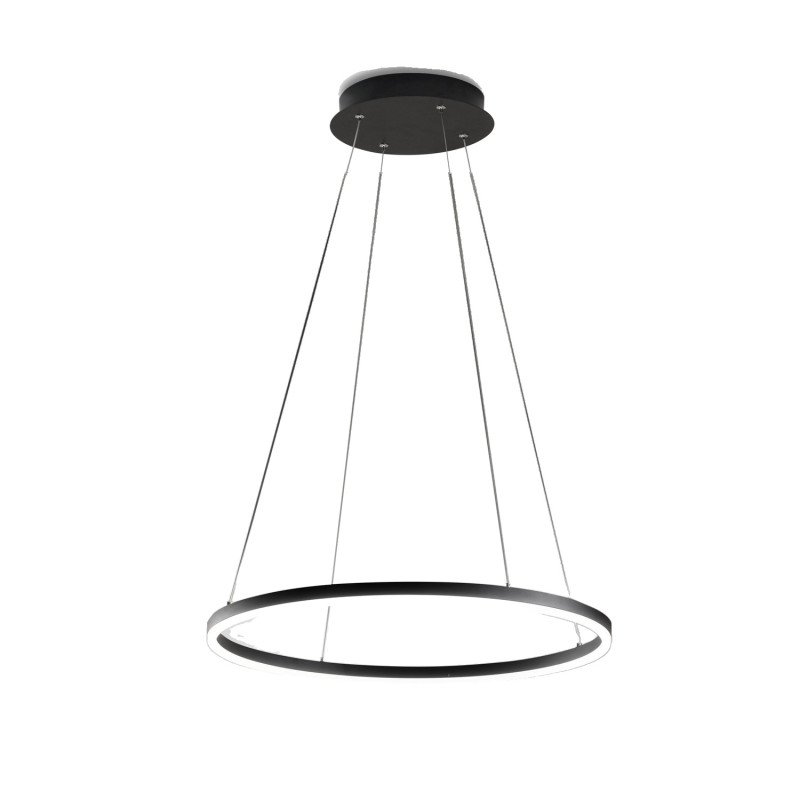 Lampadario Giotto Smart Luce nero Fabas 1 luce