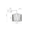 Applique Harmony sabbia 1 luce E27 TK Lighting