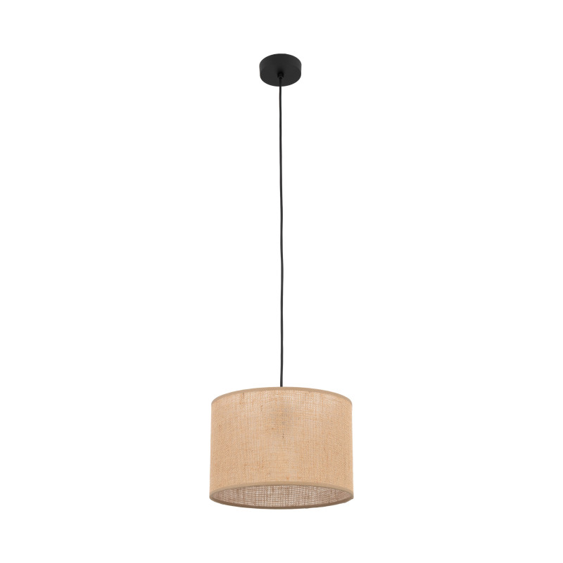 Lampadario Juta nero 1 luce E27 TK Lighting