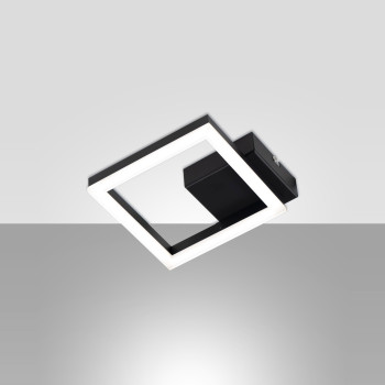 Applique Bard LED integrato nero 1 luce Fabas