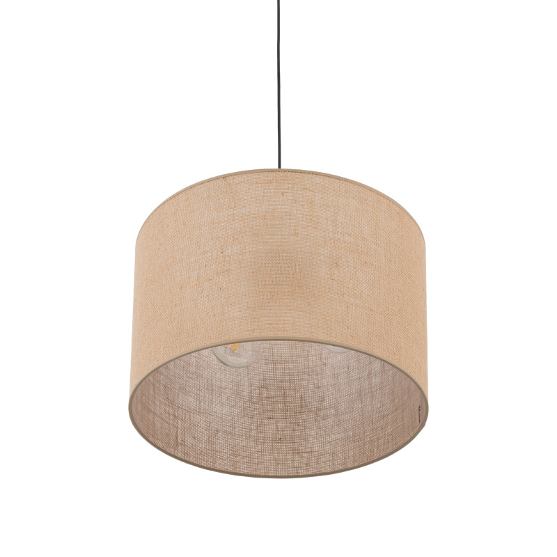 Lampadario Juta 3 luci nero E27 stile boho TK Lighting