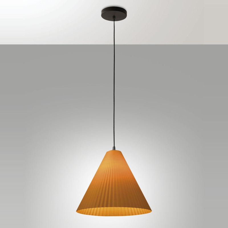 Lampada a sospensione Cone senape E27 Fabas