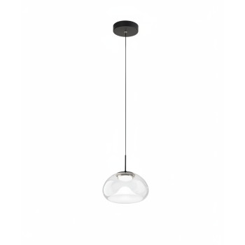 Sospensione Brena LED 10W cognac trasparente Fabas