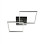 Plafoniera Bard Fabas nera LED Smart Luce