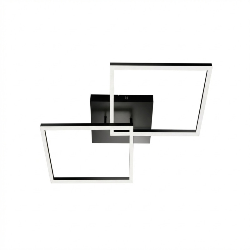 Plafoniera Bard Fabas nera LED Smart Luce