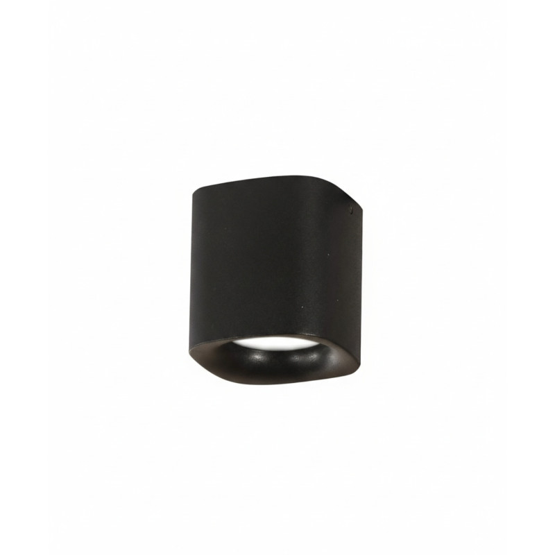 Faretto Smooth moderno 1 luce nero GU10 Fabas