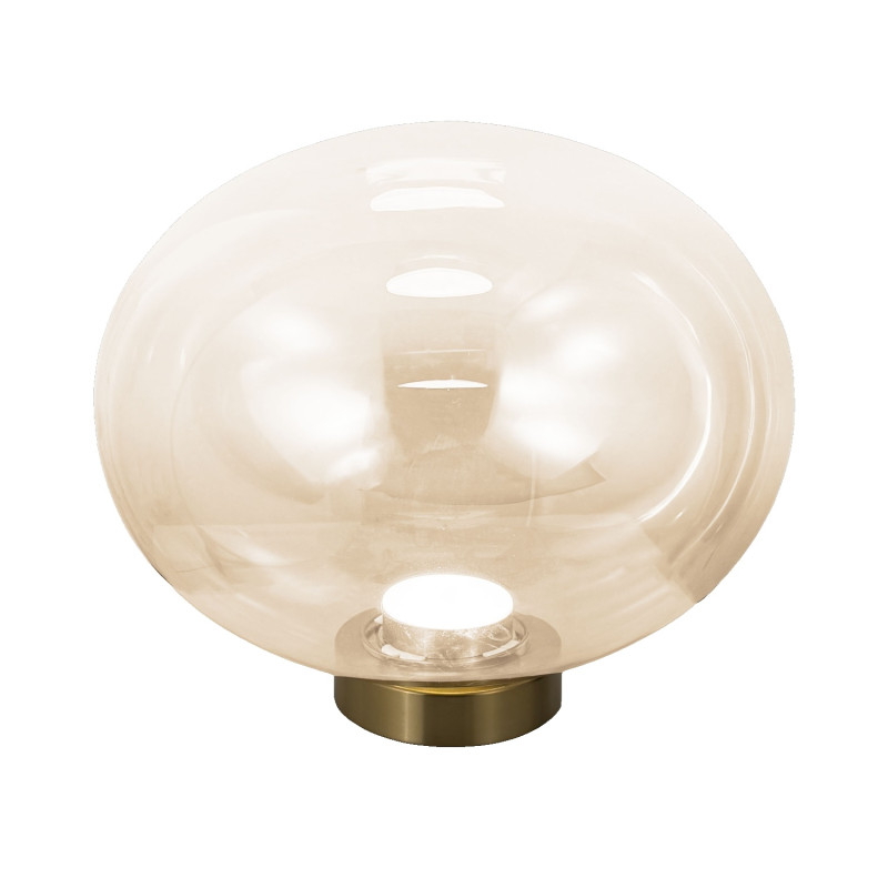 Lampada da tavolo Ovalia LED 14W cognac Fabas