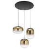 Fabas Brio lampadario LED 42W oro sfumato