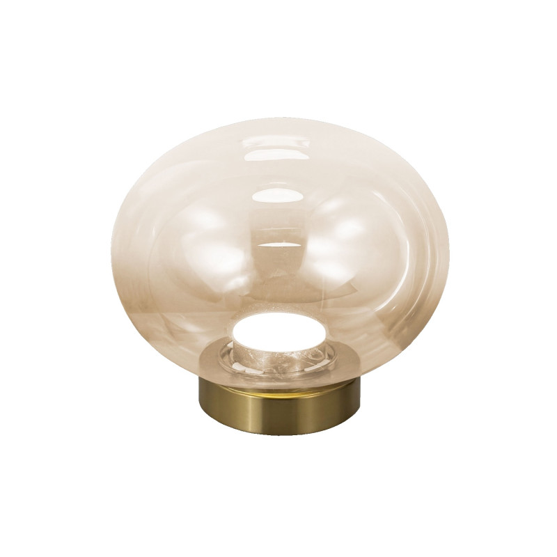 Lampada da tavolo Ovalia LED cognac Fabas