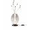 Lampada da tavolo Tully LED integrato grigio Fabas