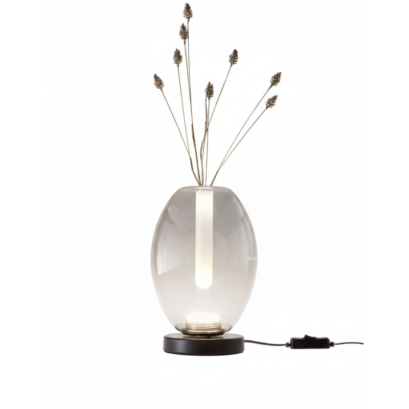 Lampada da tavolo Tully LED integrato grigio Fabas