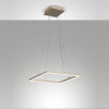 Lampadario Bard 1 luce LED oro opaco Fabas