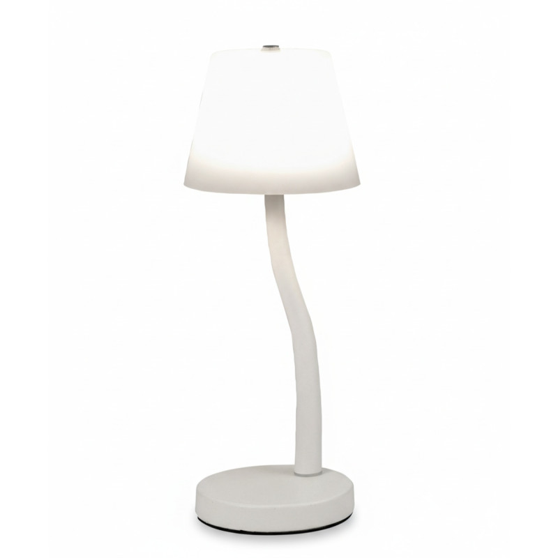 Lampada da tavolo Ibla LED integrato bianca Fabas